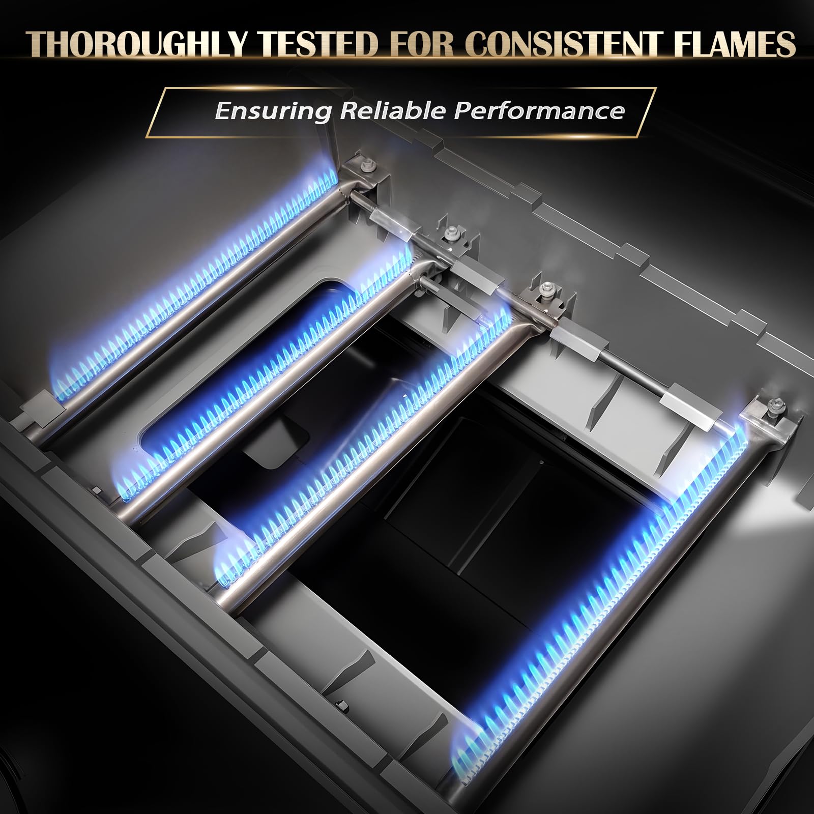 Dimensions of QuliMetal burner tubes for Weber grills