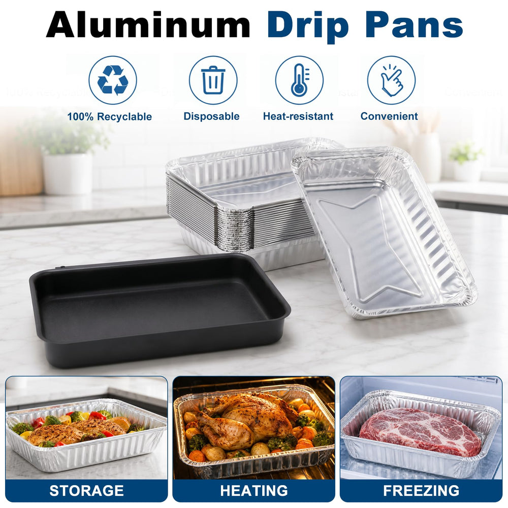 Dimensions of QuliMetal grease catch pan with measurements