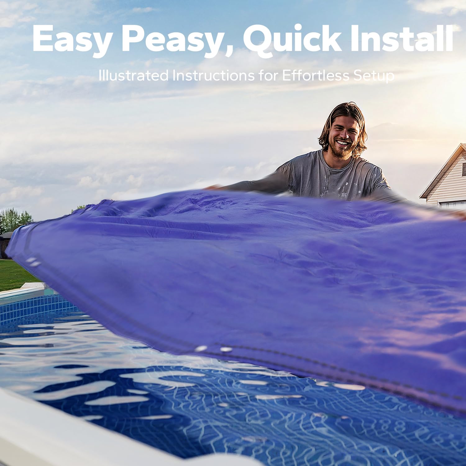 Dimensions of SUMMERBUDDY winter pool cover