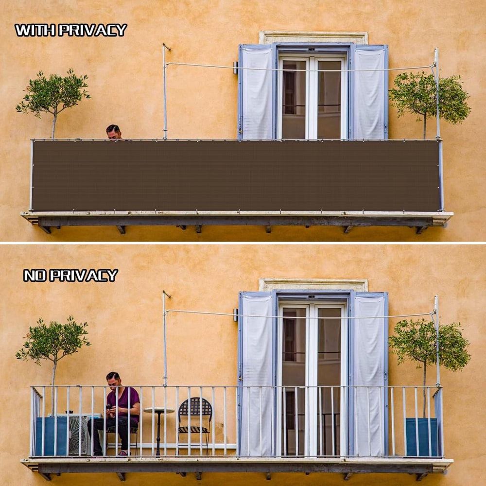 Dimensions of SUNLAX privacy screen displayed