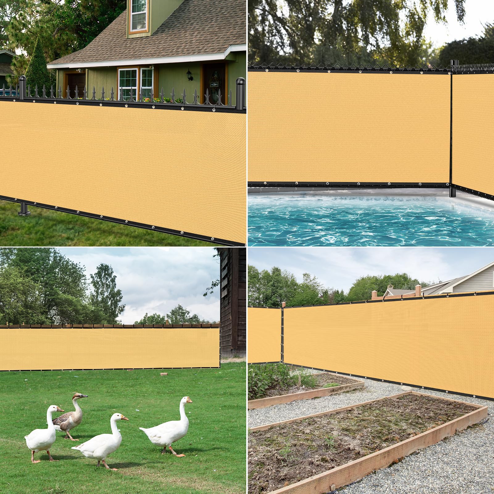 Dimensions of Winpull Privacy Fence Screen displayed