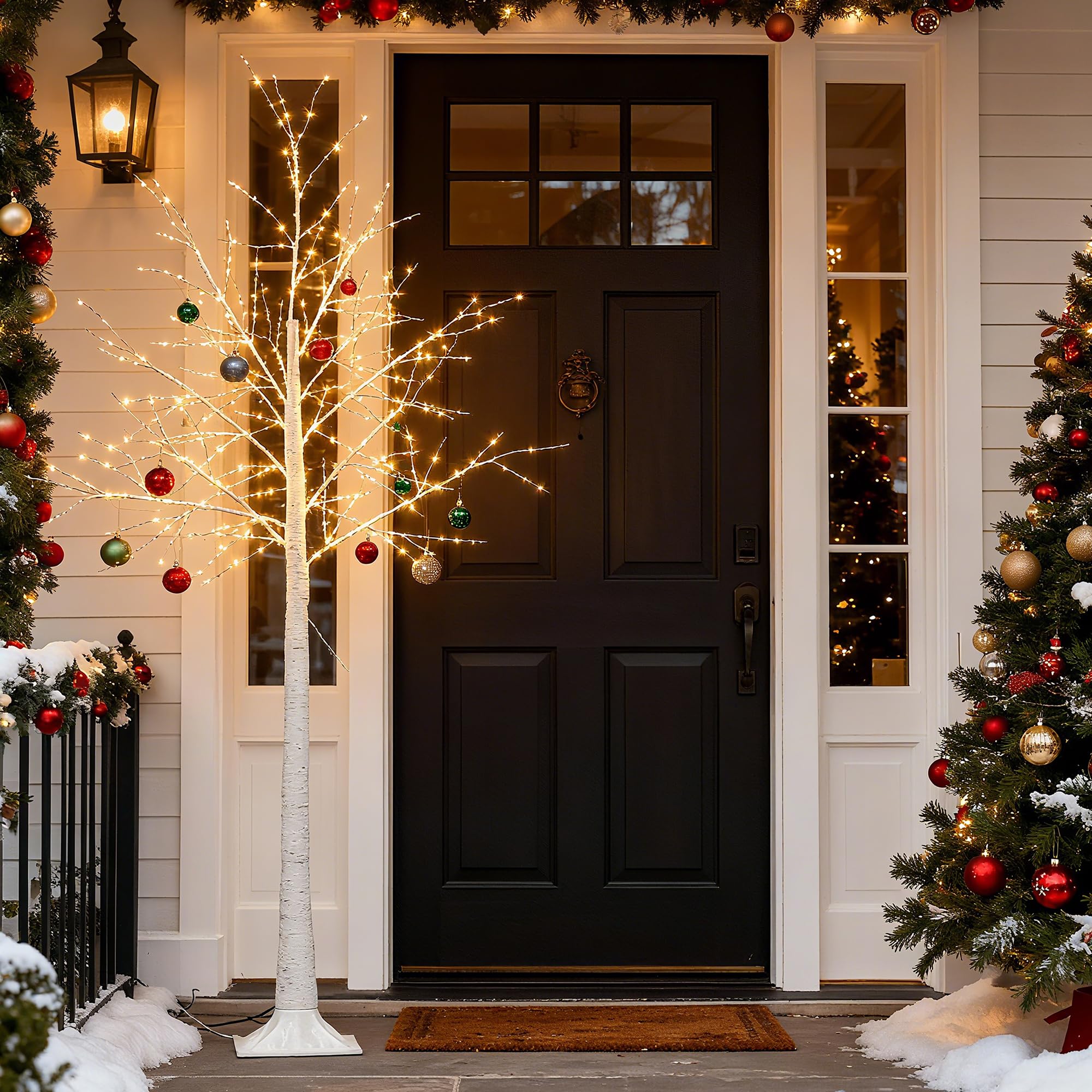 Dimmable lighting modes of MICLIONLED Firefly Tree displayed