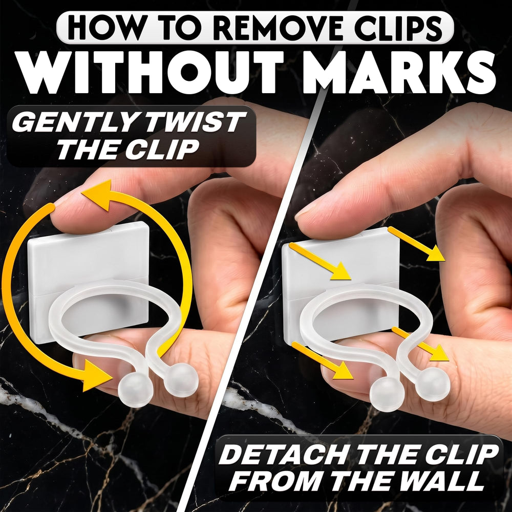 DIMROM plant clips for cables and LED strips, lifestyle view