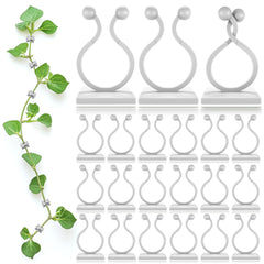 DIMROM plant clips for climbing plants, white, front view
