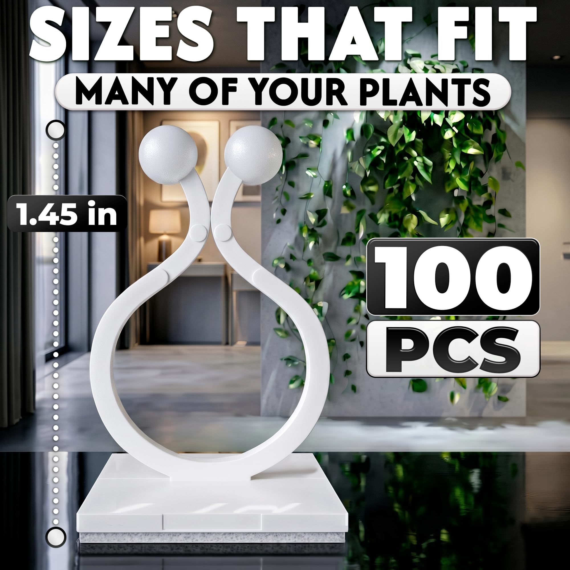 DIMROM plant clips pack of 100, detailed view