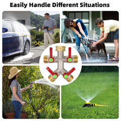 DINGBAI hose splitter with extended handle and hexagonal nut
