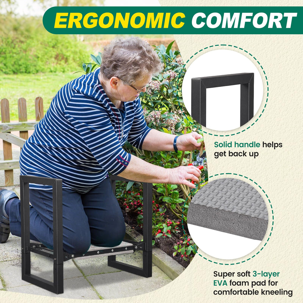 DIOVPLX Garden Kneeler and Seat dimensions on packaging