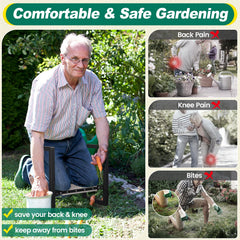 DIOVPLX Garden Kneeler and Seat side view with handles