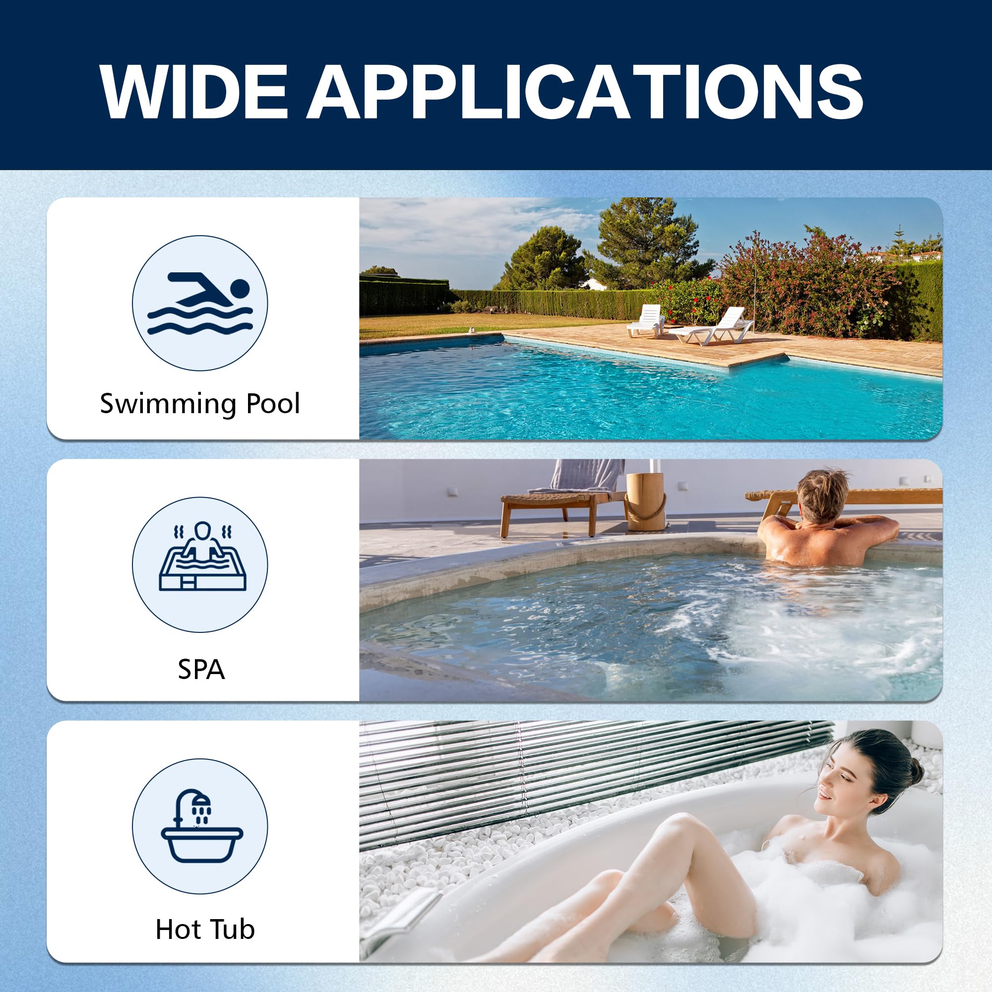 DIPSTIK phosphate test kit in use at a poolside