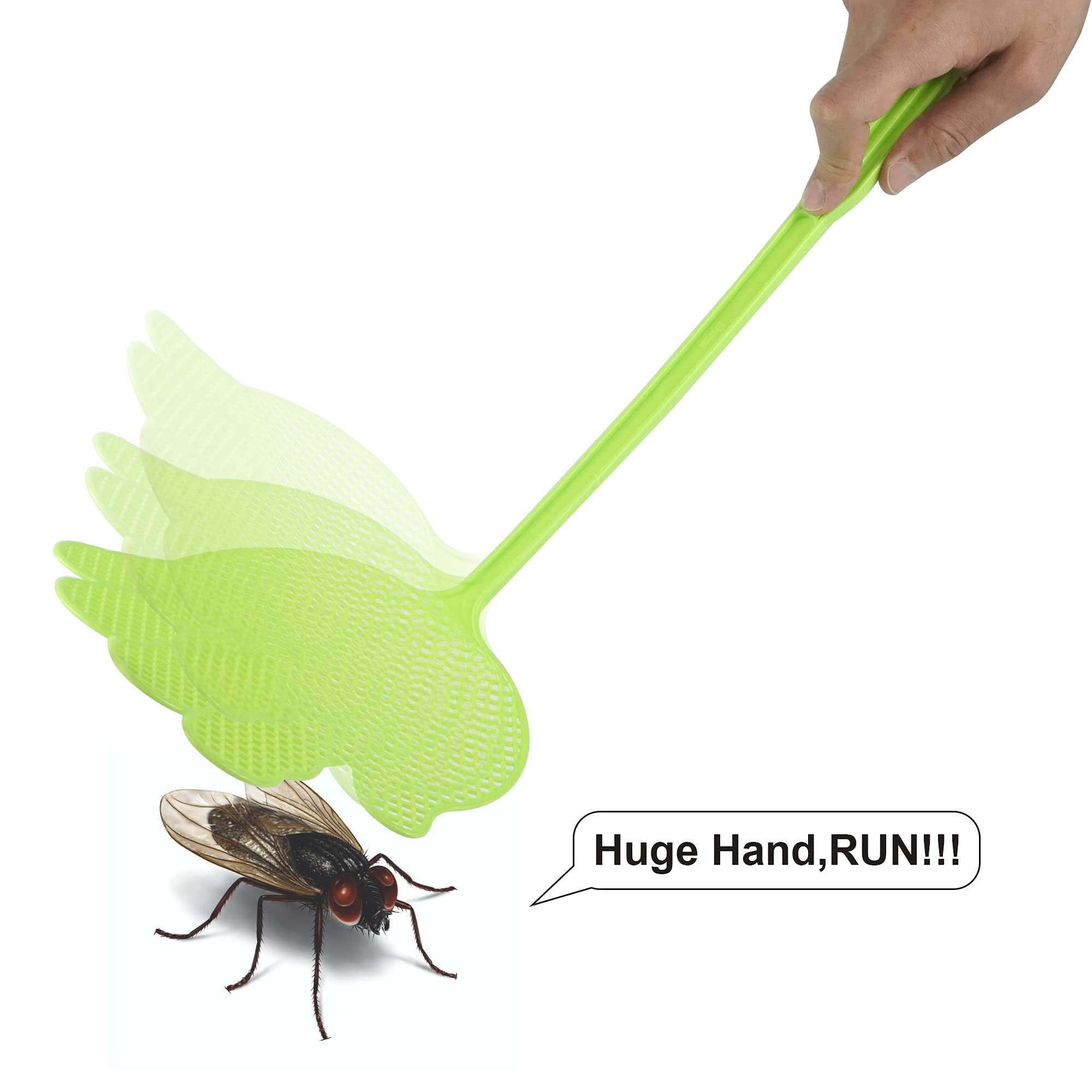 Dirza Fly Swatter set in different colours on a white background