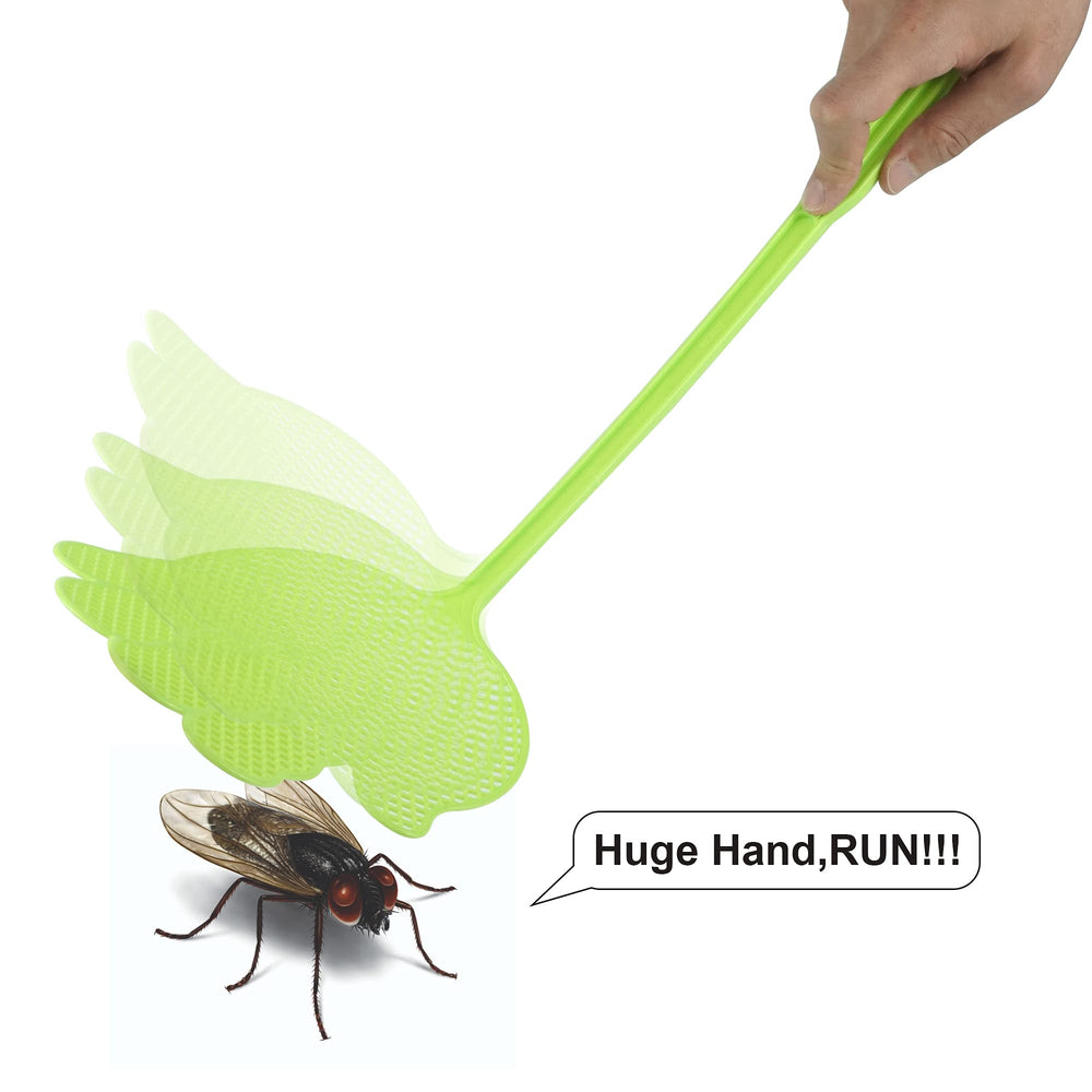 Dirza Fly Swatter set in different colours on a white background