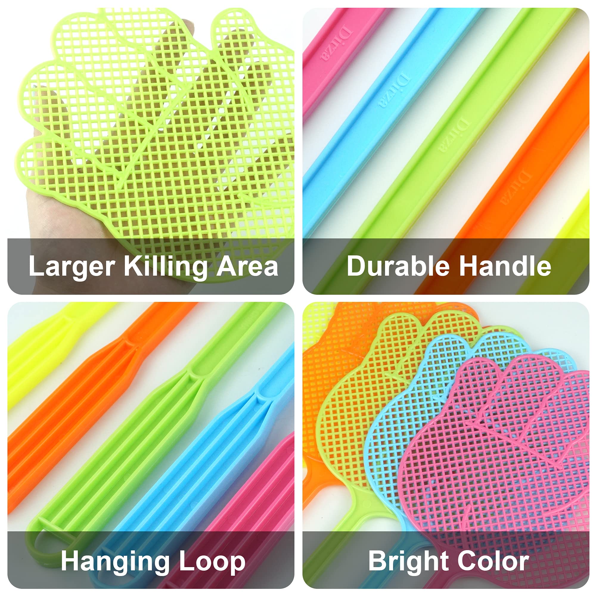 Dirza Fly Swatter with hanging hole for easy storage