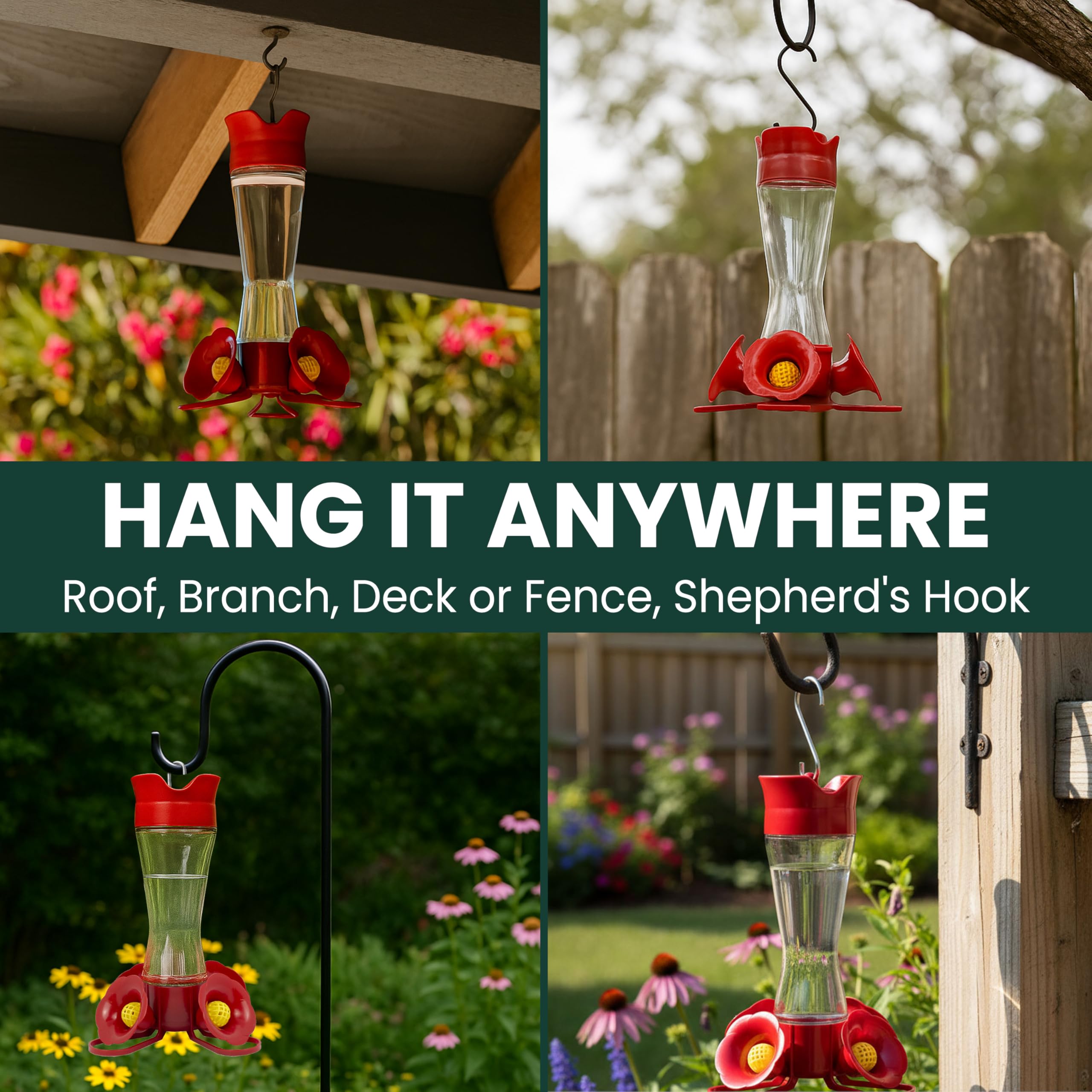 Disassembled view of Perky-Pet hummingbird feeder for cleaning