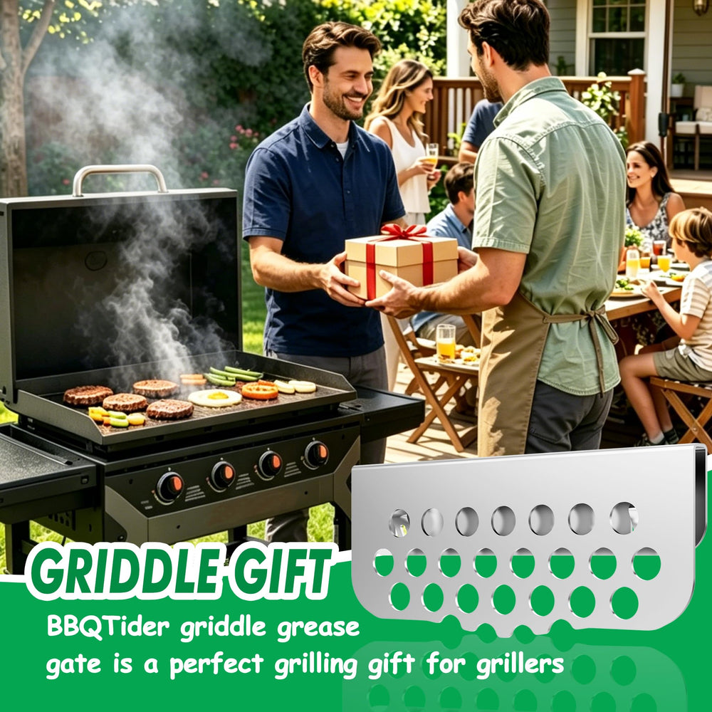 Dishwasher safe BBQTIDER Grilling Grease Gate Blocker