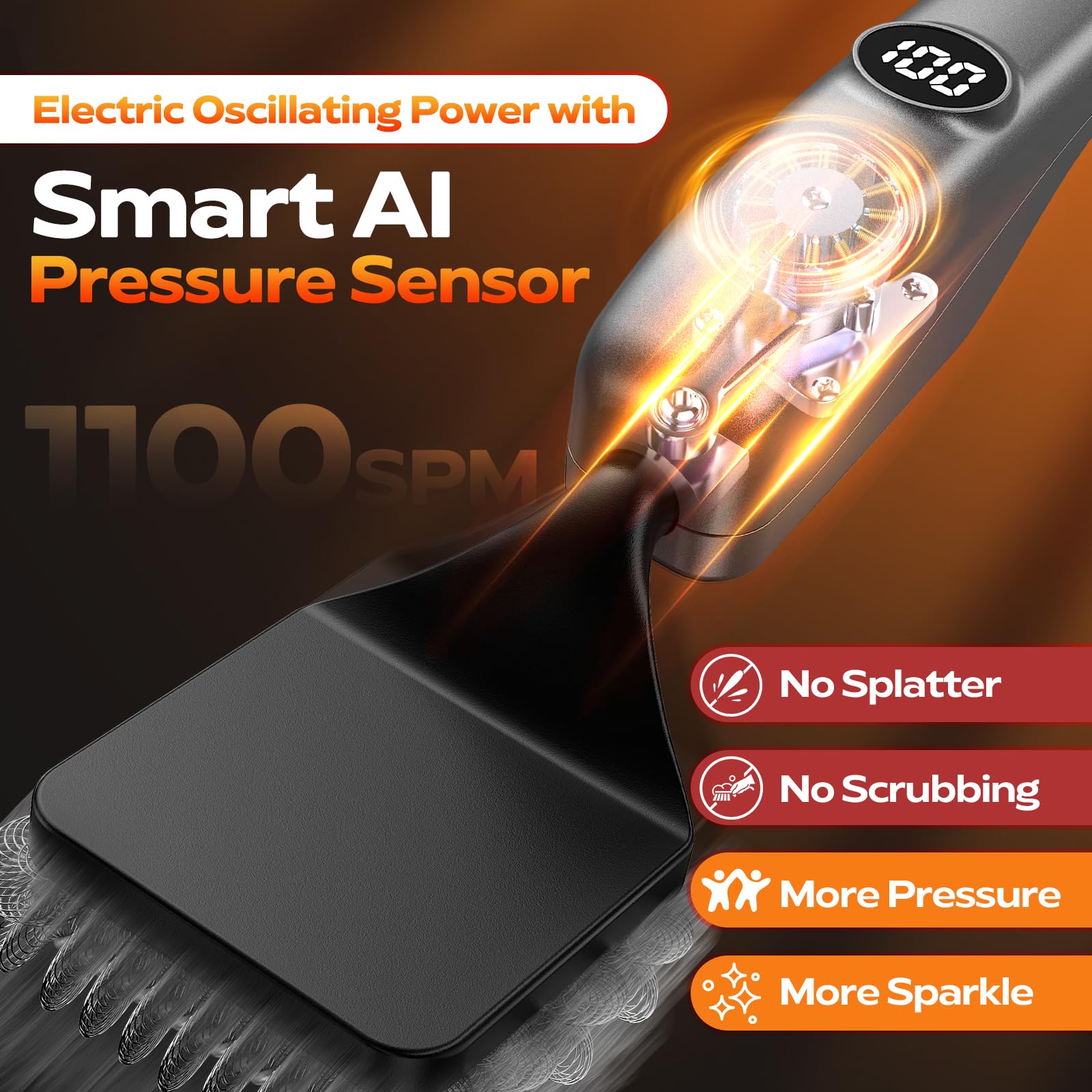 Dishwasher safe brush heads for KSNLM Electric Grill Brush