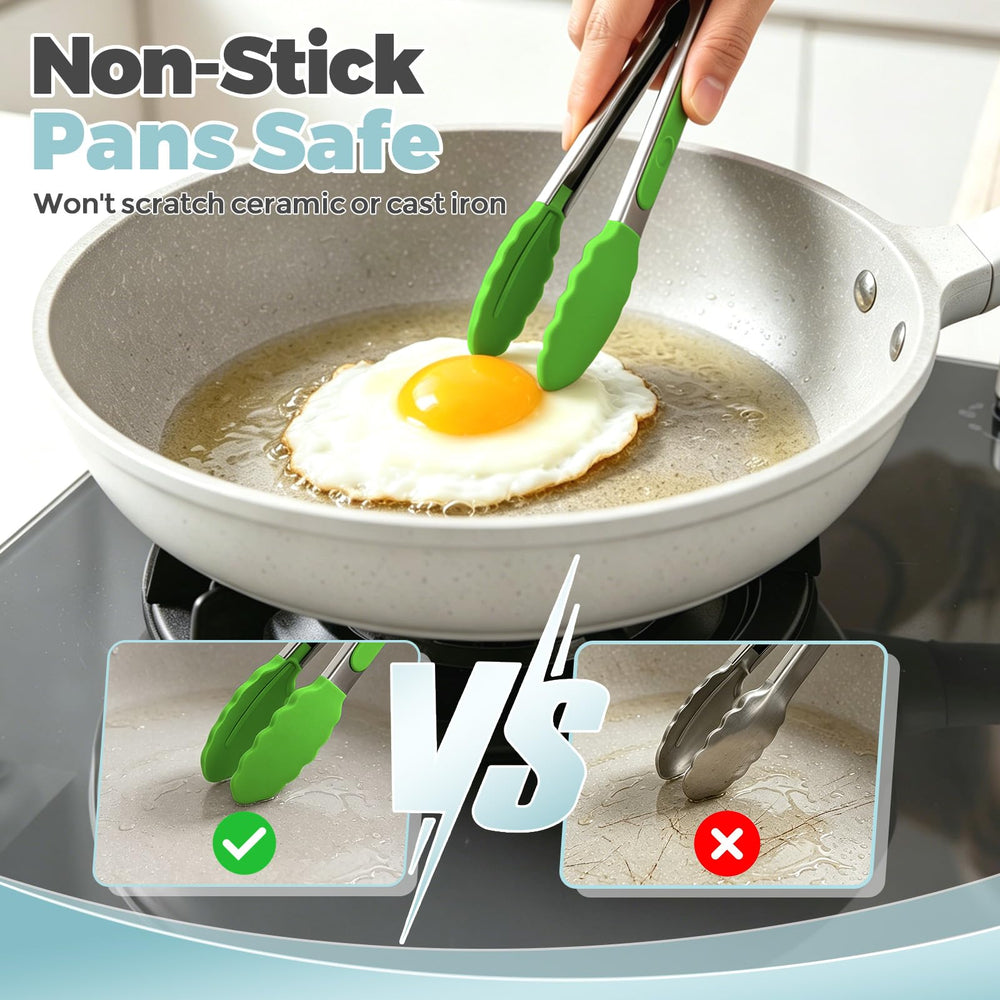 Dishwasher safe EEKEDO tongs in a kitchen setting