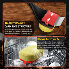 Dishwasher-safe VIVAIVE grill brush components