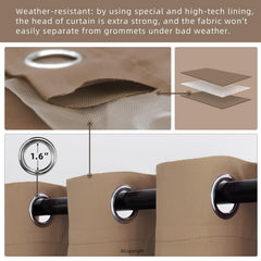 DIVA EN CAMINO DEC Outdoor Patio Curtain grommet detail