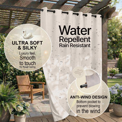 DIVA EN CAMINO DEC outdoor patio curtain hanging in garden