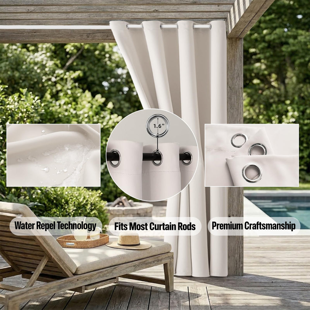 DIVA EN CAMINO DEC Waterproof Outdoor Curtain side view
