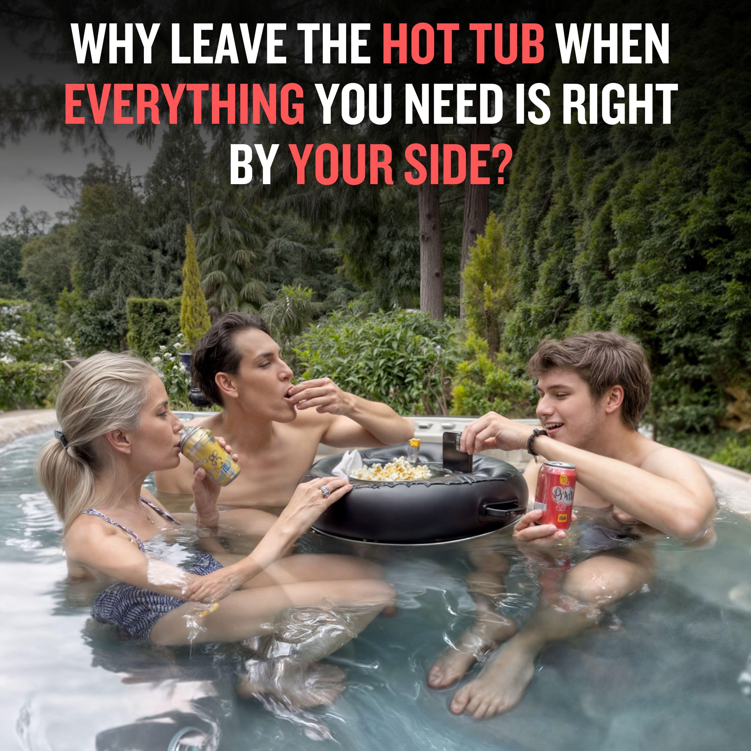 DIVEBLAST Floating Drink Holder with cocktails