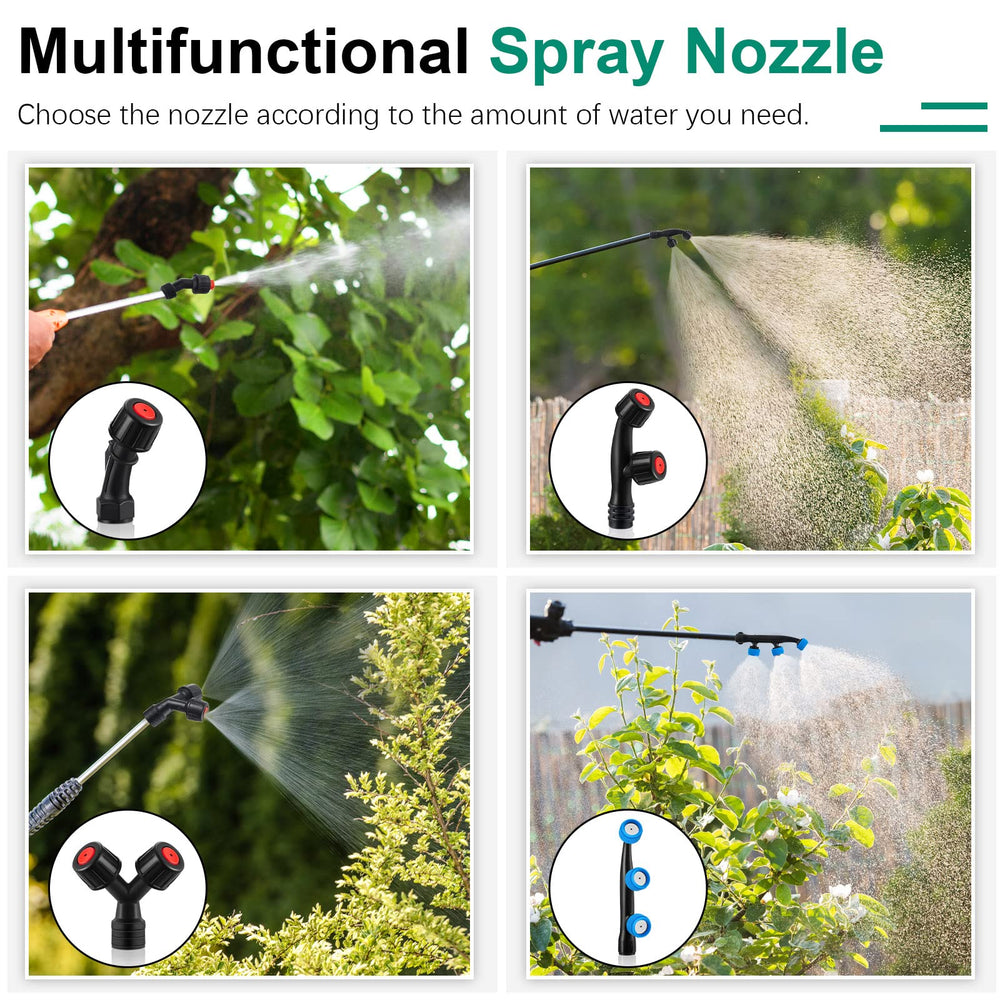 Diverse styles of CHENGU sprayer nozzles displayed