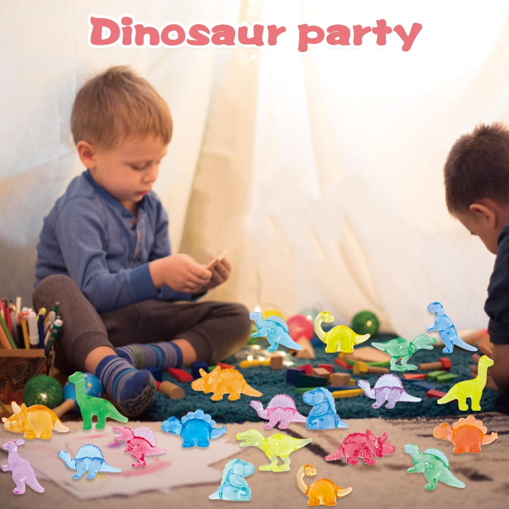 DIYDEC Mini Dinosaur Figurines in a party decoration setup