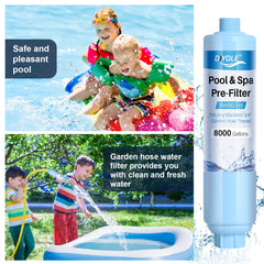 DIYOLE Garden Hose Filter with garden hose attached