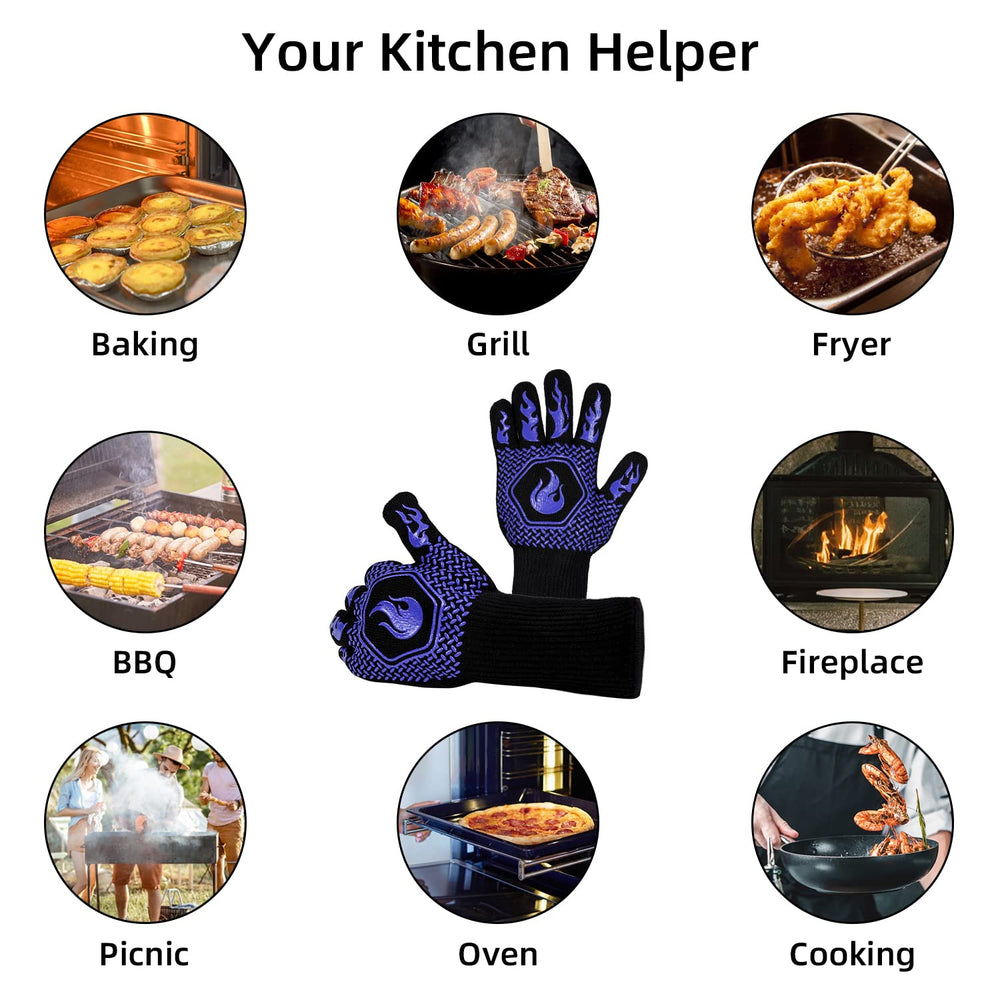 DKHDBD BBQ Gloves displayed on a countertop