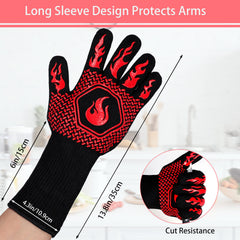 DKHDBD BBQ Gloves showcasing silicone grip