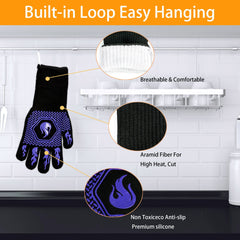 DKHDBD BBQ Gloves side view with flexible fingers