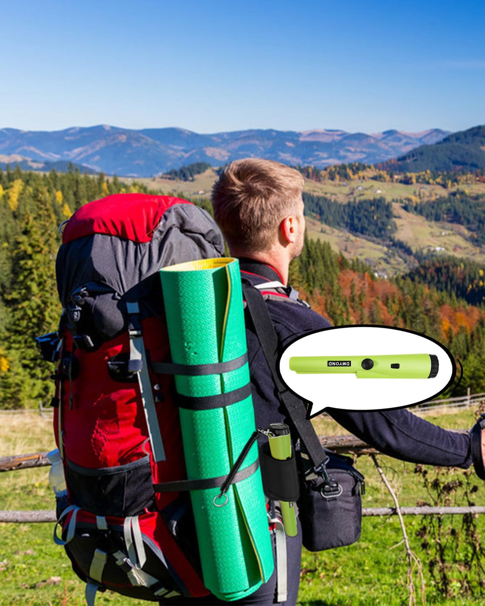 Dmyond Pinpointer demonstrating partial waterproof feature