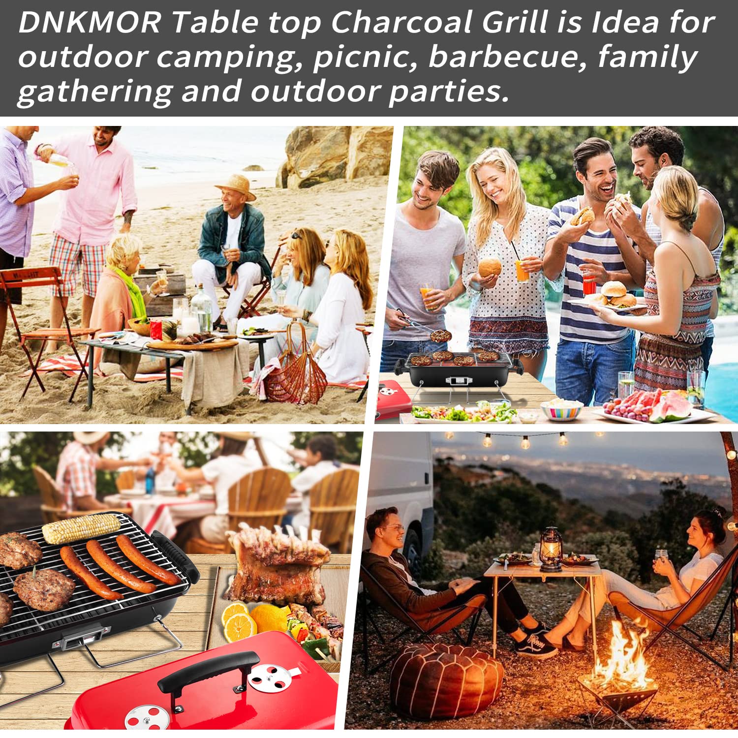 DNKMOR Portable Charcoal Grill user manual