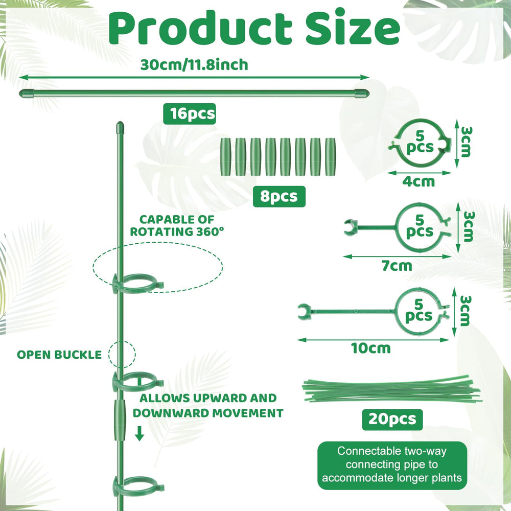 Dntorx plant stakes in use with potted orchids