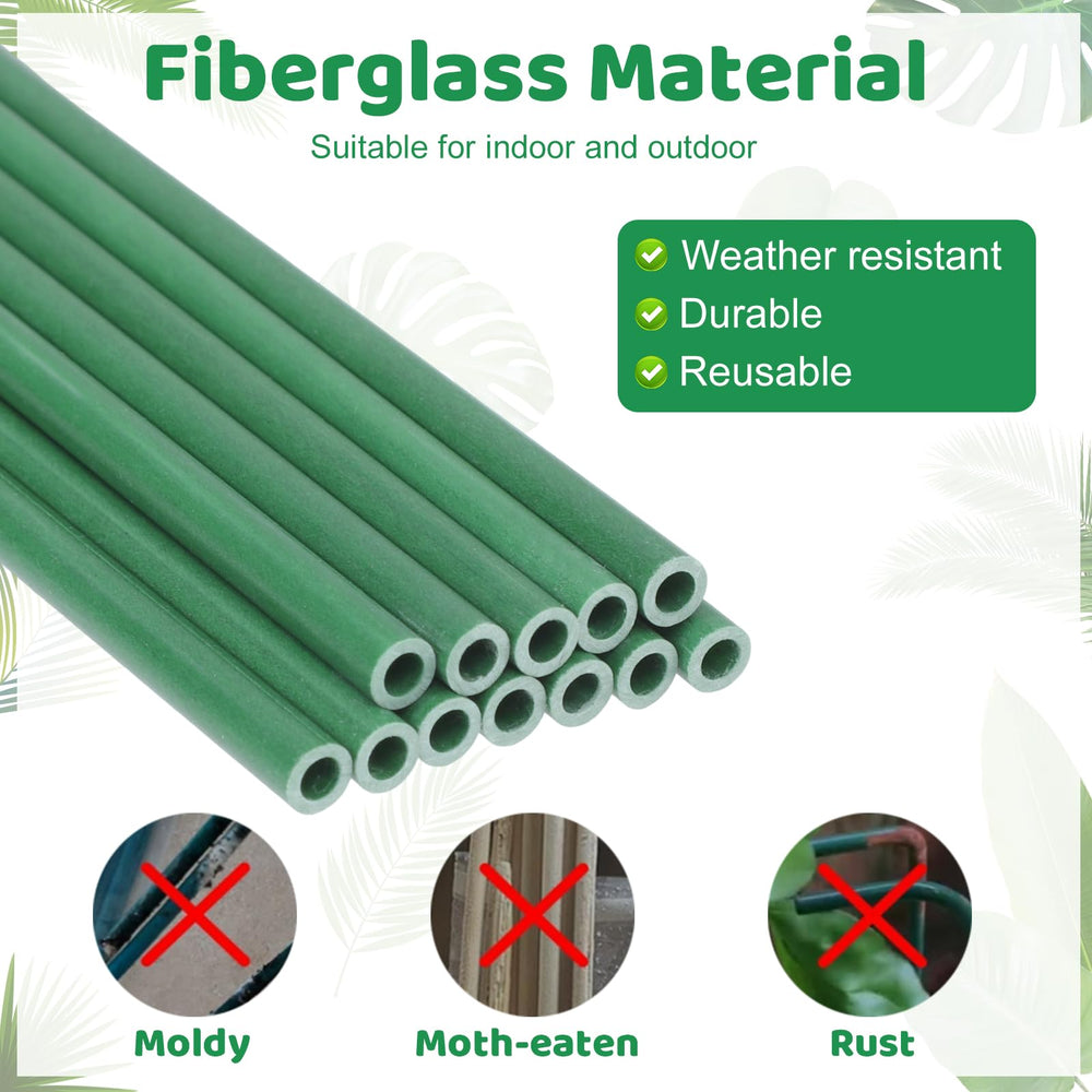 Dntorx plant stakes showing durable fiberglass material