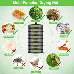 Doacpr 8-Layer Drying Rack displaying herbs inside