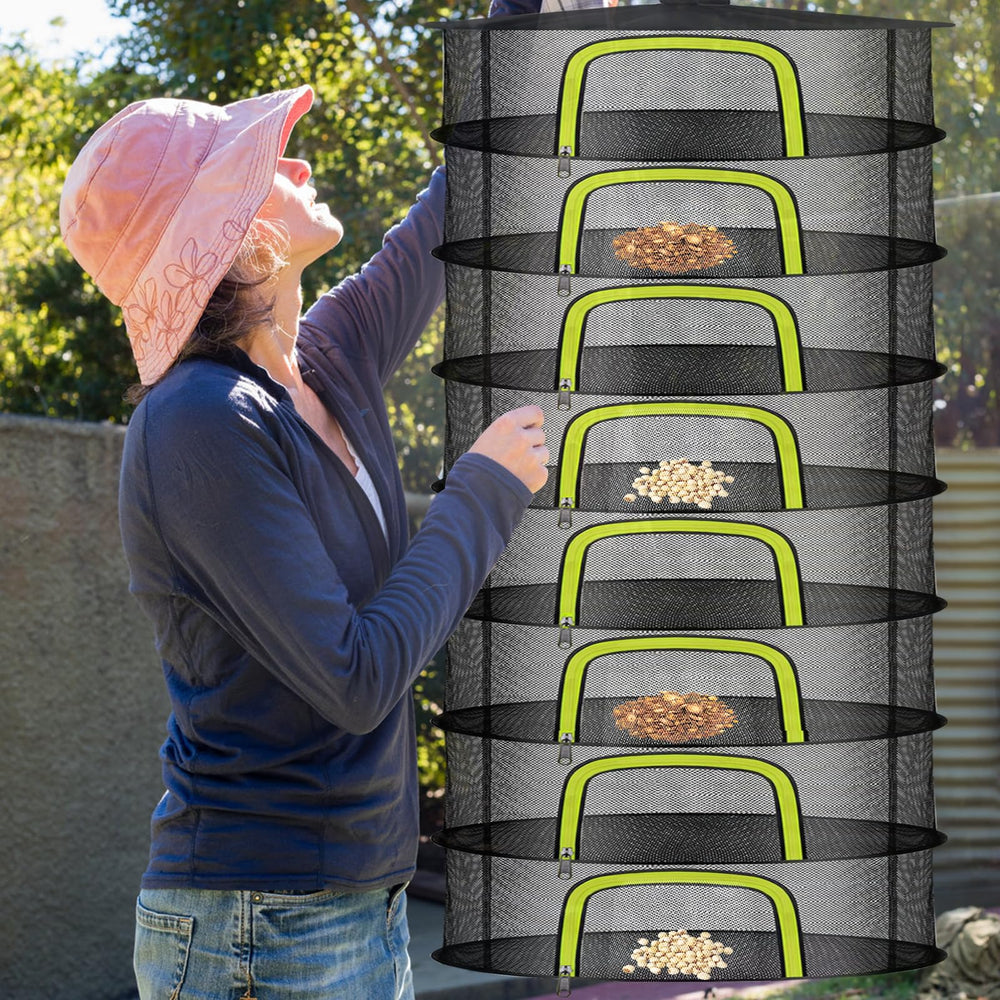 Doacpr 8-Layer Drying Rack with pruning shears