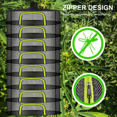 Doacpr 8-Layer Herb Drying Rack in use outdoors