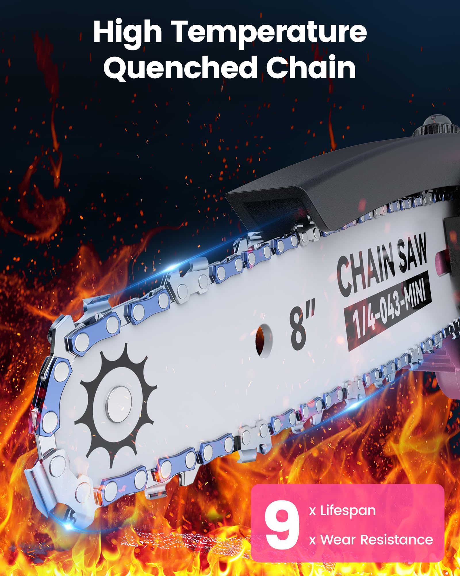 DocSmart Mini Chainsaw package contents displayed