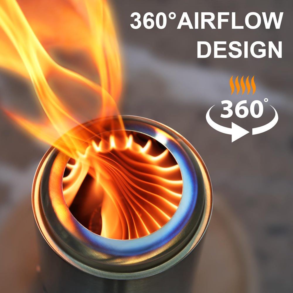 Dodometrek Mini Fire Pit with flames lit