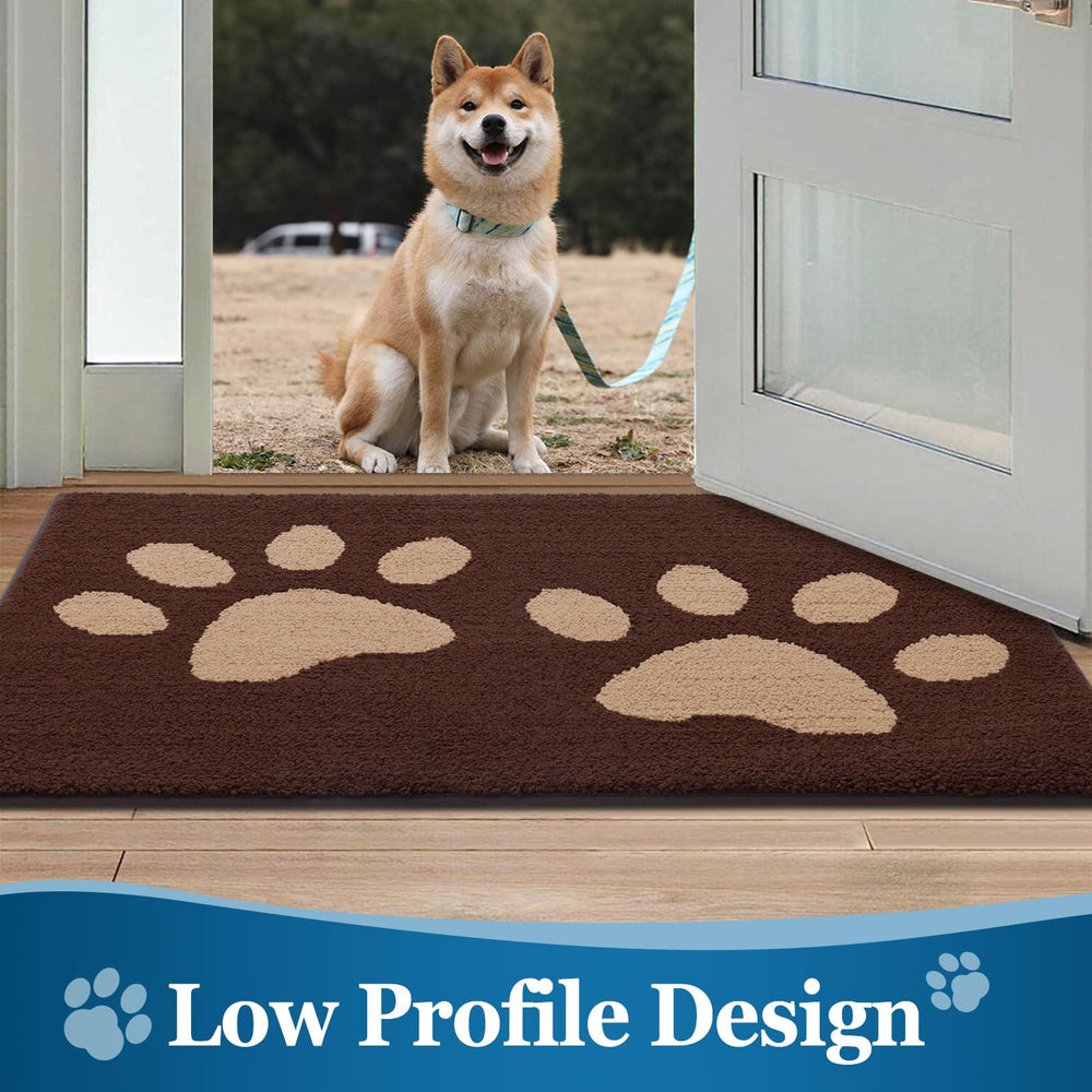 Dog paw on Buganda Dog Door Mat