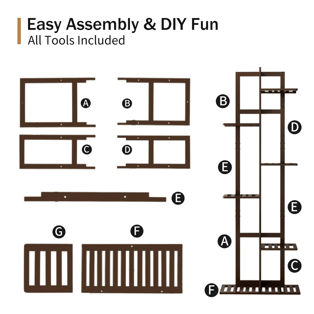 DolceLuna Plant Stand assembly tools and instructions