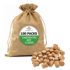 Donaldson Farms Carpenter Bee Corks pack of 100 clear plugs