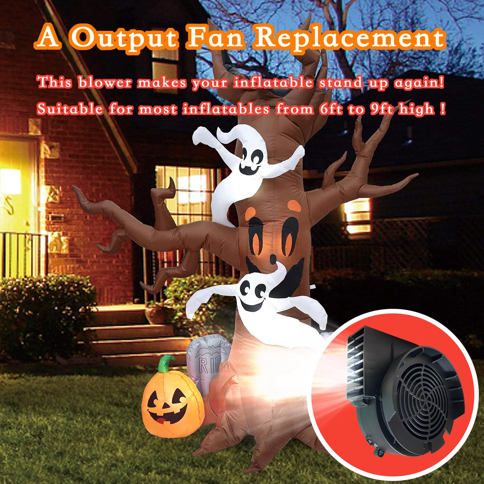 DONGERMAER inflatable fan replacement side view
