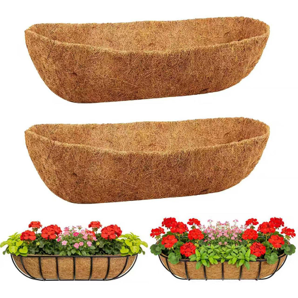 DONGXYTWH 24 Inch Coco Liners, Brown front view