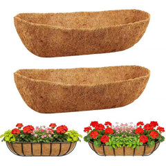 DONGXYTWH 24 Inch Coco Liners, Brown front view