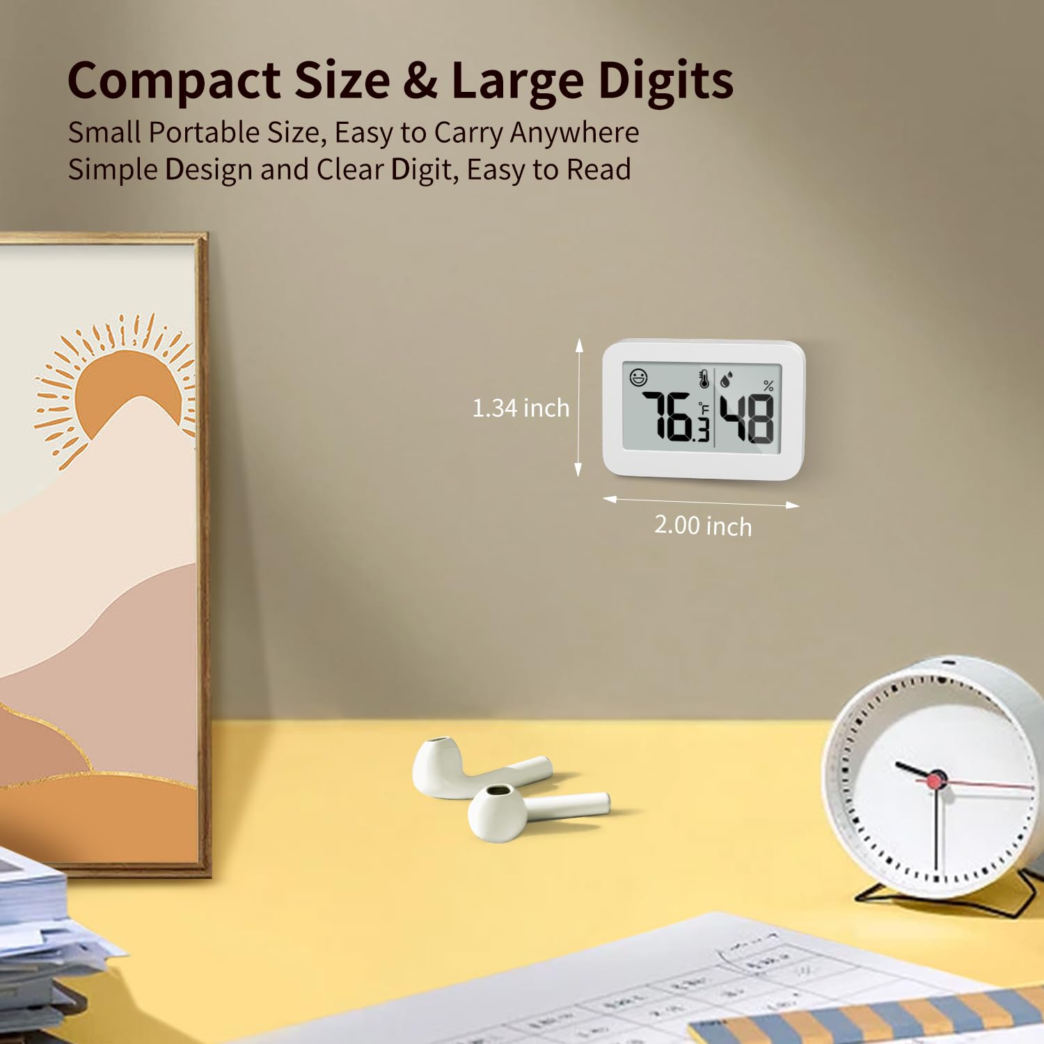 DOOMAY Mini Hygrometer Indoor Thermometer packaging