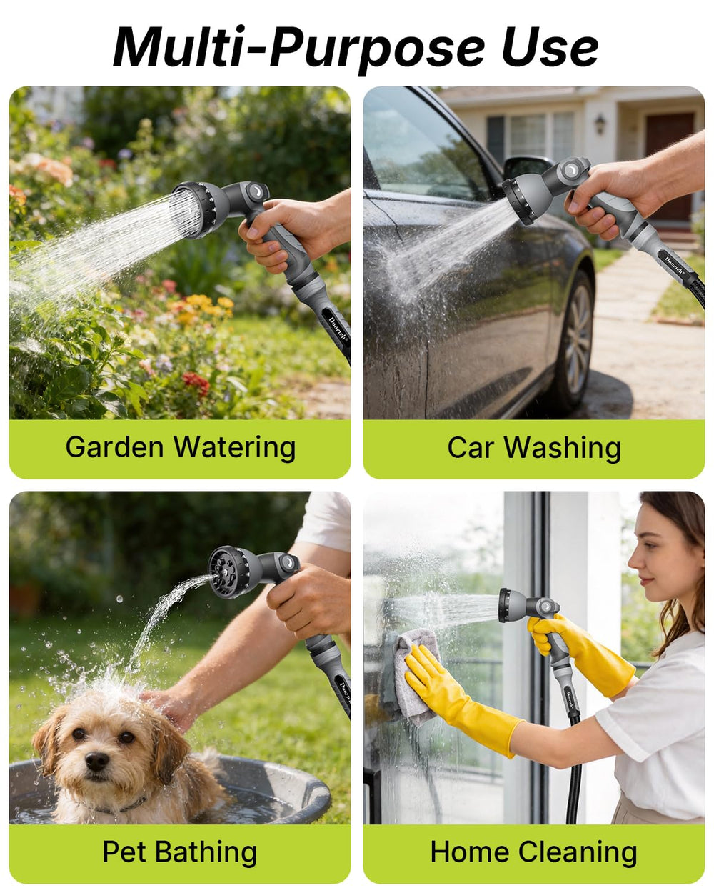 Doorich 100FT garden hose with compact design for easy handling