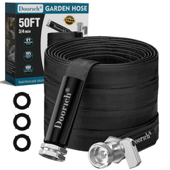 Doorich Garden Hose 50ft black model with valve