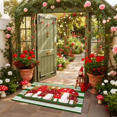 Doormat set displayed at an entrance